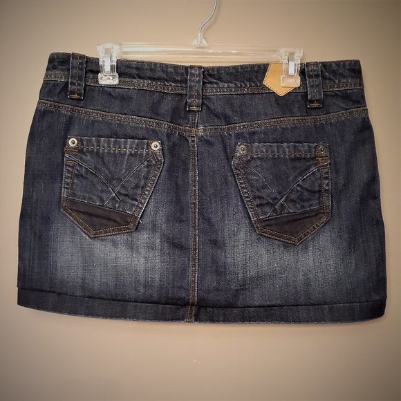 TIN HAUL Co Jean Skirt Women Distressed Size 30 Size M-L - Picture 9 of 9